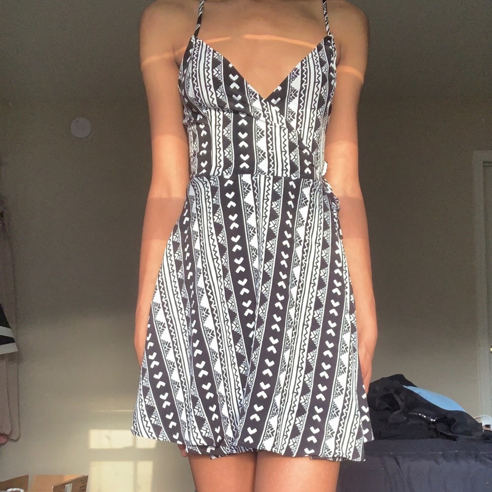 A wrap dress